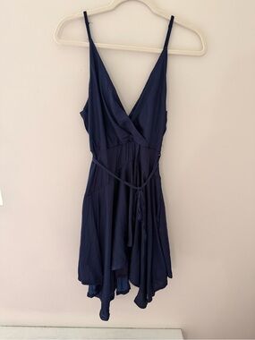Hello Molly Navy V-Neck Wrap Dress